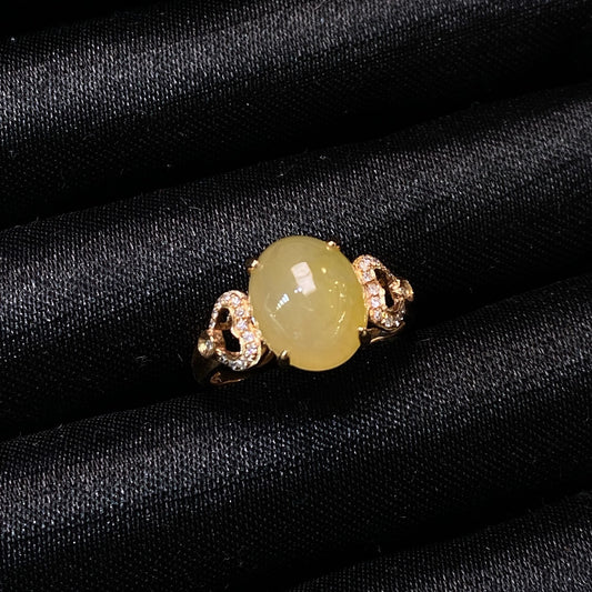 Jade - Bague Jade jaune